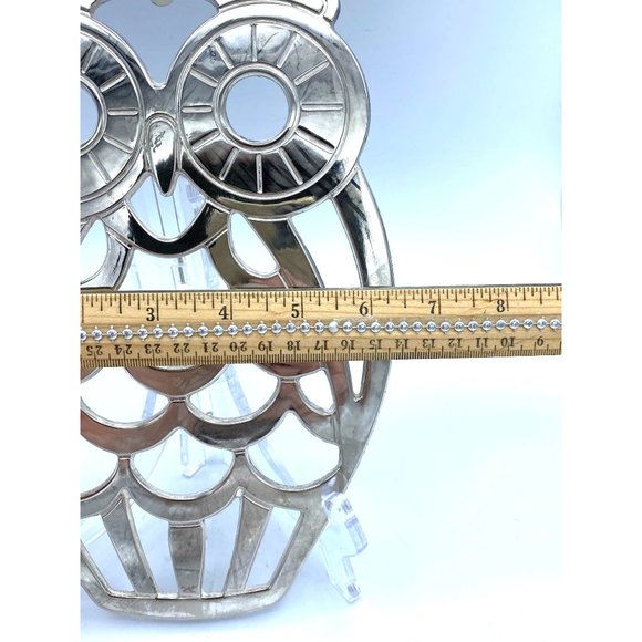 Owl Silver Metal Trivet Kitchen Decor /Home Decor - Picture 5 of 6
